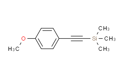 CAS No. 3989-14-8, ((4-Methoxyphenyl)ethynyl)trimethylsilane
