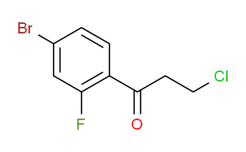 CAS No. 395639-63-1, 1-(4-Bromo-2-fluorophenyl)-3-chloro-1-propanone