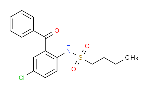 CAS No. 392305-35-0, N-(2-Benzoyl-4-chlorophenyl)butane-1-sulfonamide
