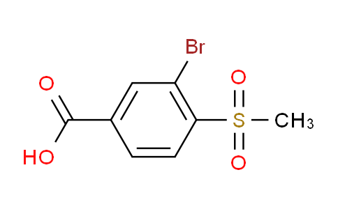 CAS No. 39058-84-9, 3-Bromo-4-(methylsulfonyl)benzoic acid