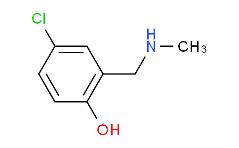 CAS No. 38926-77-1, 4-Chloro-2-((methylamino)methyl)phenol