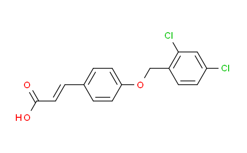 CAS No. 385383-41-5, 3-(4-((2,4-Dichlorobenzyl)oxy)phenyl)acrylic acid