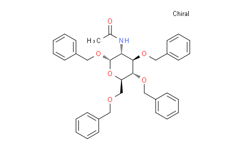 CAS No. 38416-56-7, N-((2S,3R,4R,5S,6R)-2,4,5-Tris(benzyloxy)-6-((benzyloxy)methyl)tetrahydro-2H-pyran-3-yl)acetamide