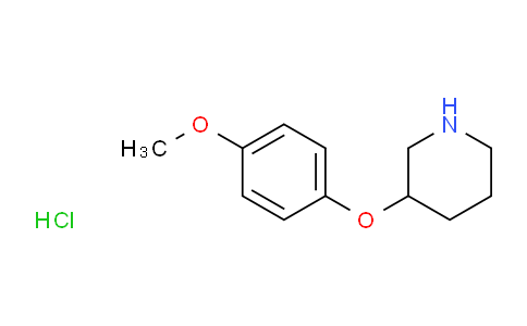 CAS No. 38247-88-0, 3-(4-Methoxyphenoxy)piperidine hydrochloride