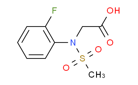 CAS No. 363162-67-8, N-(2-Fluorophenyl)-N-(methylsulfonyl) glycine