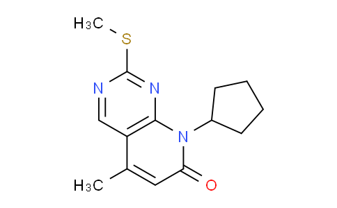 CAS No. 362656-23-3, 8-cyclopentyl-5-methyl-2-(methylthio)-Pyrido[2,3-d]pyrimidin-7(8H)-one