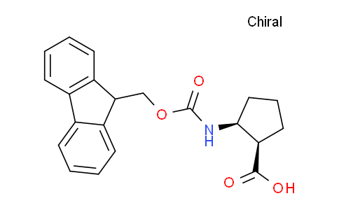 CAS No. 352707-76-7, cis-2-((((9H-Fluoren-9-yl)methoxy)carbonyl)amino)cyclopentanecarboxylic acid