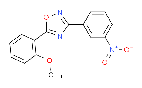 CAS No. 352341-25-4, 5-(2-Methoxyphenyl)-3-(3-nitrophenyl)-1,2,4-oxadiazole