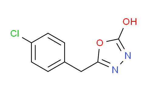 CAS No. 34547-04-1, 5-(4-Chlorobenzyl)-1,3,4-oxadiazol-2-ol
