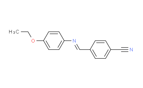 CAS No. 34128-02-4, 4-(((4-Ethoxyphenyl)imino)methyl)benzonitrile