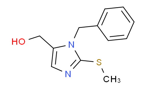 CAS No. 338414-90-7, [1-Benzyl-2-(methylsulfanyl)-1H-imidazol-5-yl]methanol
