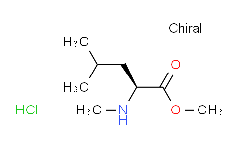CAS No. 3339-45-5, (S)-Methyl 4-methyl-2-(methylamino)pentanoate hydrochloride