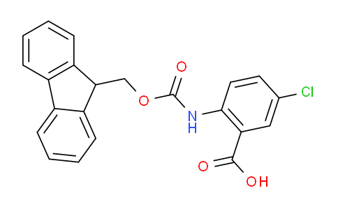 CAS No. 332121-90-1, 2-((((9H-Fluoren-9-yl)methoxy)carbonyl)amino)-5-chlorobenzoic acid
