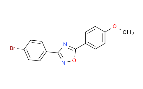 CAS No. 331989-76-5, 3-(4-Bromophenyl)-5-(4-methoxyphenyl)-1,2,4-oxadiazole