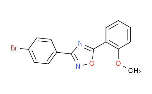 CAS No. 331989-19-6, 3-(4-Bromophenyl)-5-(2-methoxyphenyl)-1,2,4-oxadiazole