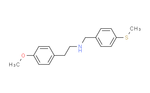 CAS No. 331970-71-9, 2-(4-Methoxyphenyl)-N-(4-(methylthio)benzyl)ethanamine
