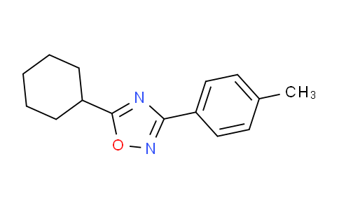 CAS No. 330828-28-9, 5-Cyclohexyl-3-(p-tolyl)-1,2,4-oxadiazole