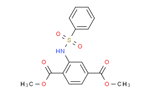 CAS No. 321531-64-0, Dimethyl 2-(phenylsulfonamido)terephthalate