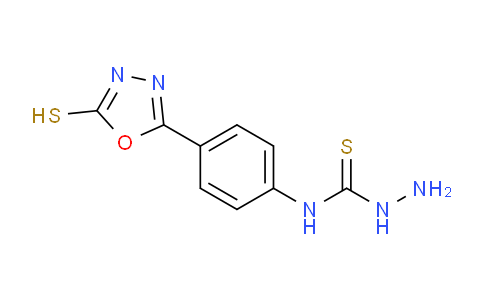 CAS No. 317337-07-8, N-(4-(5-Mercapto-1,3,4-oxadiazol-2-yl)phenyl)hydrazinecarbothioamide
