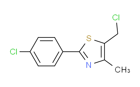 CAS No. 317319-28-1, 5-(Chloromethyl)-2-(4-chlorophenyl)-4-methylthiazole