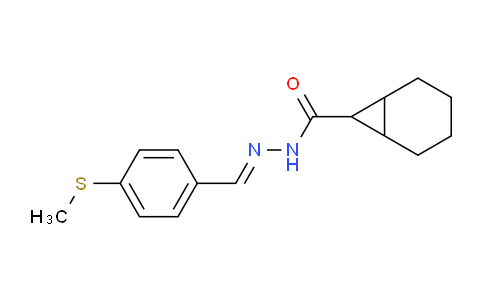 CAS No. 313343-38-3, N'-(4-(Methylthio)benzylidene)bicyclo[4.1.0]heptane-7-carbohydrazide