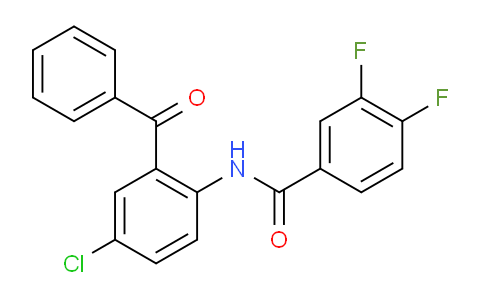CAS No. 312923-12-9, N-(2-Benzoyl-4-chlorophenyl)-3,4-difluorobenzamide