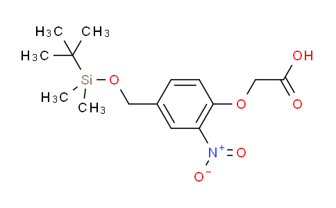 CAS No. 308815-83-0, 2-[4-(tert-Butyldimethylsilyloxymethyl)-2-nitrophenoxy]acetic Acid