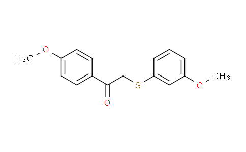 CAS No. 63675-73-0, 1-(4-Methoxyphenyl)-2-((3-methoxyphenyl)thio)ethanone