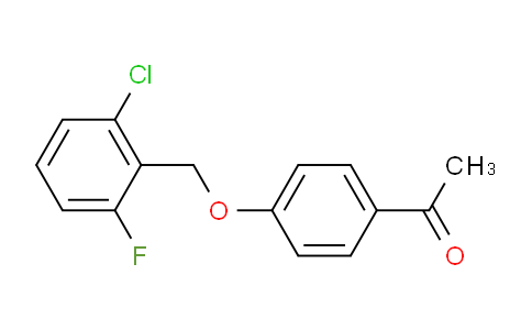 CAS No. 306934-77-0, 1-(4-((2-Chloro-6-fluorobenzyl)oxy)phenyl)ethanone
