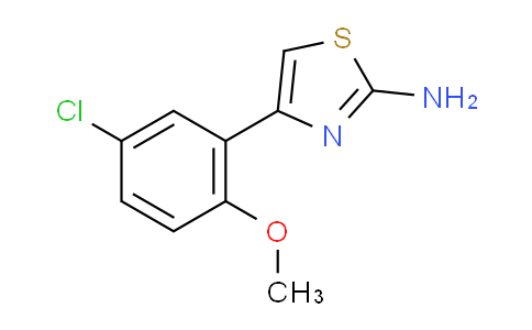 CAS No. 303019-72-9, 4-(5-Chloro-2-methoxy-phenyl)-thiazol-2-ylamine