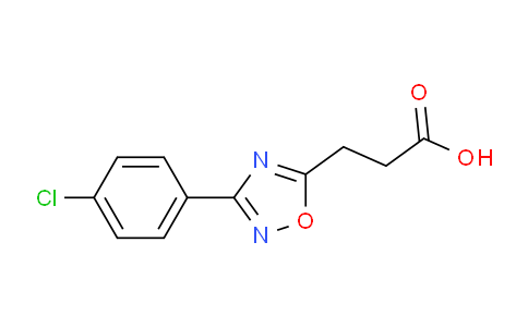 CAS No. 30149-93-0, 1,2,4-Oxadiazole-5-propanoicacid, 3-(4-chlorophenyl)-