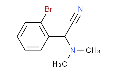 CAS No. 299215-38-6, 2-(2-Bromophenyl)-2-(dimethylamino)acetonitrile