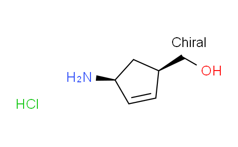 CAS No. 287717-44-6, ((1R,4S)-4-Aminocyclopent-2-en-1-yl)methanol hydrochloride