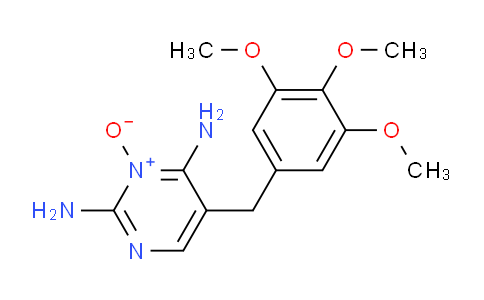 CAS No. 27653-67-4, 2,4-Pyrimidinediamine, 5-[(3,4,5-trimethoxyphenyl)methyl]-, 3-oxide