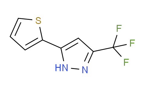 CAS No. 26974-16-3, 5-(Thiophen-2-yl)-3-(trifluoromethyl)-1H-pyrazole