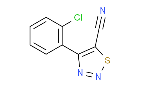 CAS No. 265326-54-3, 4-(2-Chlorophenyl)-1,2,3-thiadiazole-5-carbonitrile