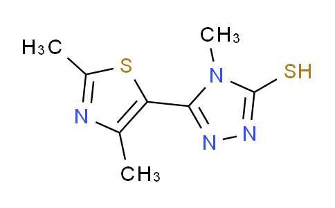 CAS No. 263157-05-7, 5-(2,4-Dimethylthiazol-5-yl)-4-methyl-4H-1,2,4-triazole-3-thiol