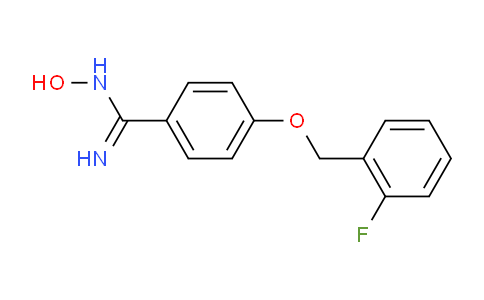 CAS No. 261965-35-9, 4-((2-Fluorobenzyl)oxy)-N-hydroxybenzimidamide