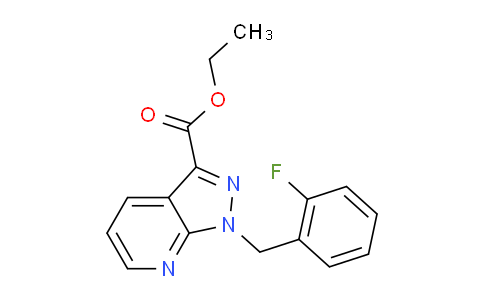 CAS No. 256376-59-7, Ethyl 1-(2-fluorobenzyl)-1h-pyrazolo[3,4-b]pyridine-3-carboxylate
