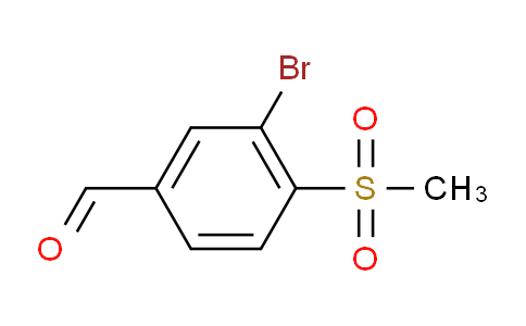 CAS No. 254878-96-1, 3-Bromo-4-(methylsulfonyl)benzaldehyde