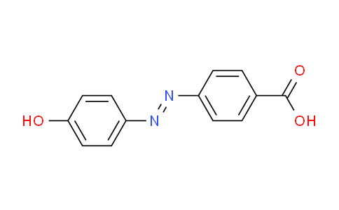 CAS No. 2497-38-3, (E)-4-((4-Hydroxyphenyl)diazenyl)benzoic acid