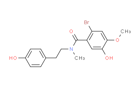 CAS No. 24958-44-9, 2-BroMo-5-hydroxy-N-(4-hydroxyphenethyl)-4-Methoxy-N-MethylbenzaMide