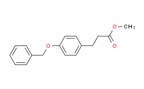 CAS No. 24807-40-7, Methyl 3-(4-(benzyloxy)phenyl)propanoate