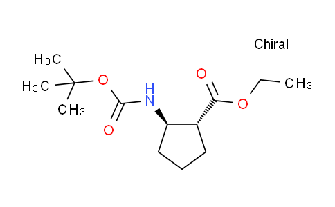 CAS No. 245115-20-2, (1R,2R)-Ethyl 2-((tert-butoxycarbonyl)amino)cyclopentanecarboxylate