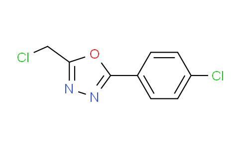 CAS No. 24068-15-3, 2-(Chloromethyl)-5-(4-chlorophenyl)-1,3,4-oxadiazole