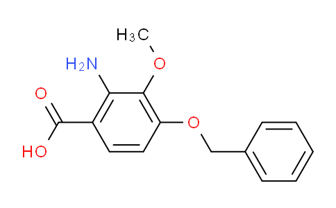 CAS No. 23938-73-0, 2-Amino-4-(benzyloxy)-3-methoxybenzoic acid