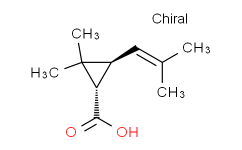 CAS No. 2259-14-5, (1S,3S)-2,2-Dimethyl-3-(2-methylprop-1-en-1-yl)cyclopropanecarboxylic acid