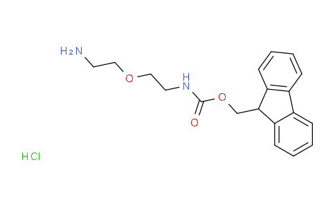 CAS No. 221352-88-1, (9H-Fluoren-9-yl)methyl (2-(2-aminoethoxy)ethyl)carbamate hydrochloride