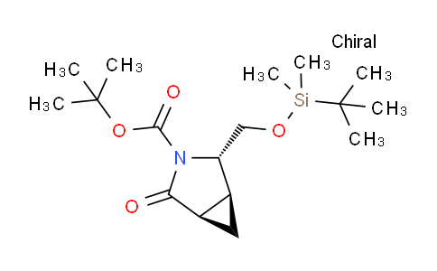 CAS No. 220623-07-4, (1S,2S,5R)-3-Boc-2-[(tert-butyldimethylsilyloxy)methyl]-4-oxo-3-azabicyclo[3.1.0]hexane