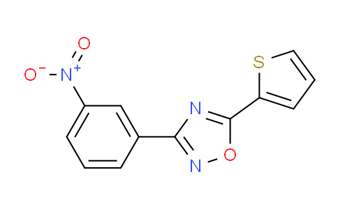 CAS No. 218144-79-7, 3-(3-Nitrophenyl)-5-(thiophen-2-yl)-1,2,4-oxadiazole